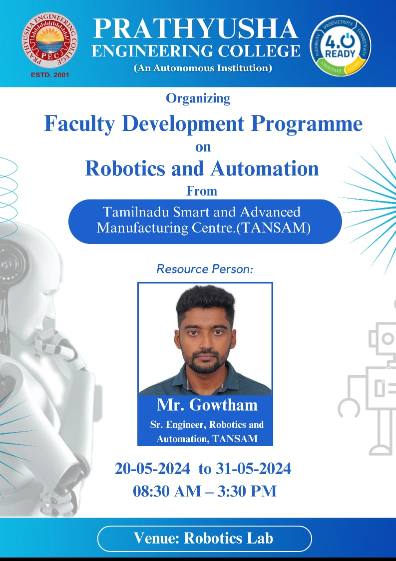 FDP ON ROBOTICS & AUTOMATION